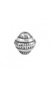 Metal bead deco 10x10mm Antique silver